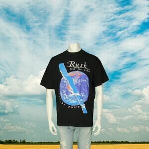 Vintage Rush Test For Echo 1996 Tour Band Single Stitch USA Made T Shirt Tee XL